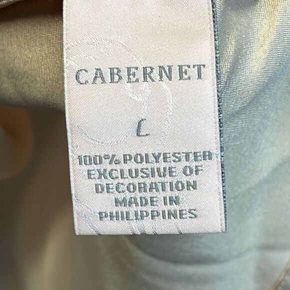 NWT CABERNET Women’s Camisole Satin Lace Trim Sleeveless Champagne Size Large - Picture 5 of 14